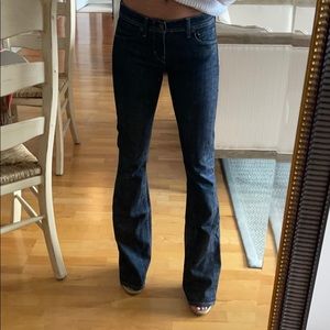 Citizens of Humanity Size 26 Flare Dark Wash Denim